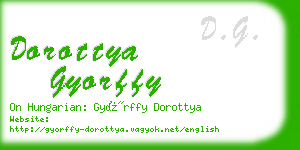 dorottya gyorffy business card